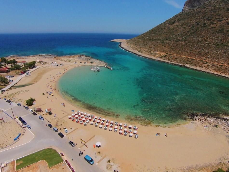 Theros Beach House Villa Stavrós Buitenkant foto